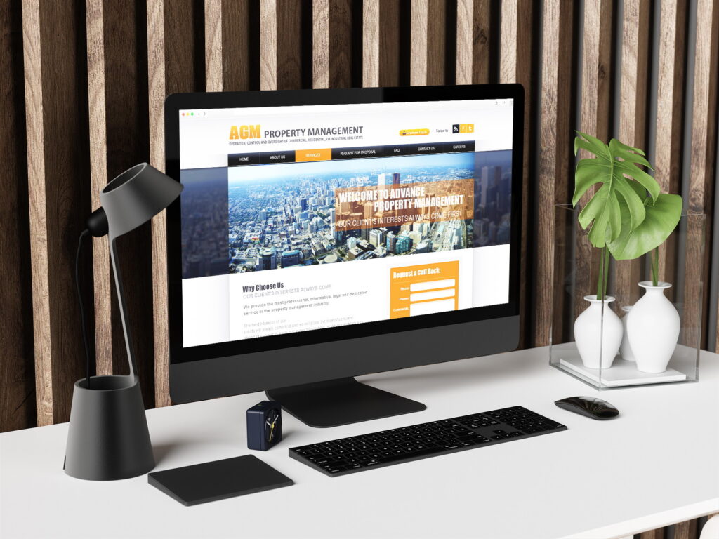 Сделан веб сайт, дизайн для корпоративного сайта «AGM»