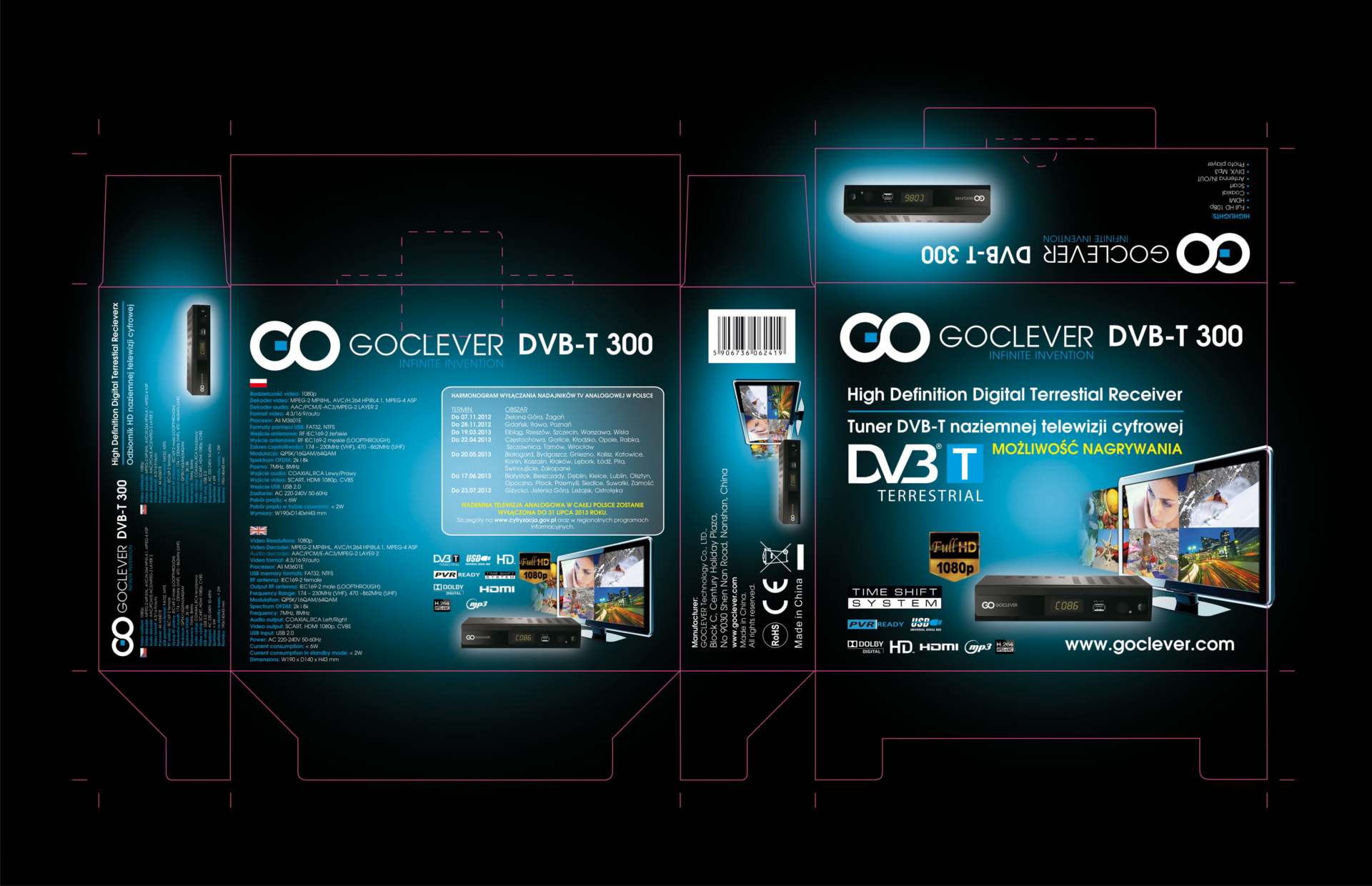 Дизайн упаковки, полиграфия для приставок к Смарт ТВ.