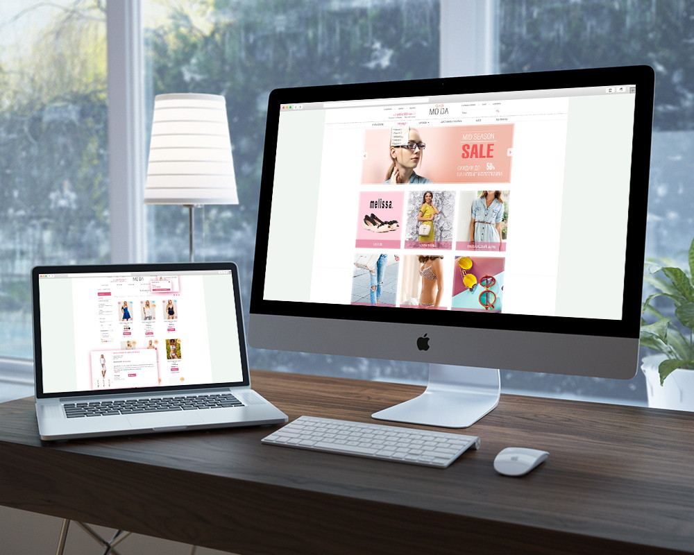 Проект — создание интернет магазина женской одежды.