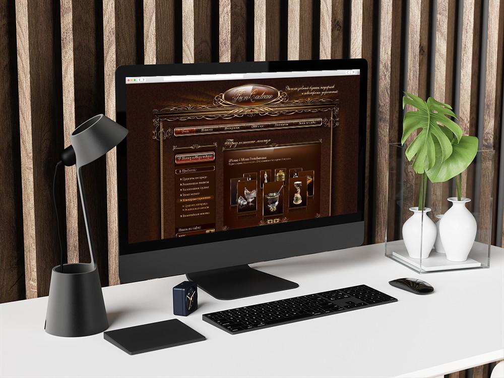 Создание дизайна сайта для интернет-магазина на OpenCart по продаже антикварных подарков.