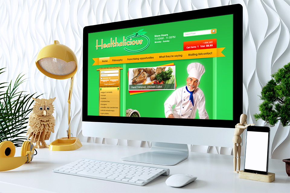 Сделан заказ (фриланс) веб дизайн, сайт для заказа и доставки суши.